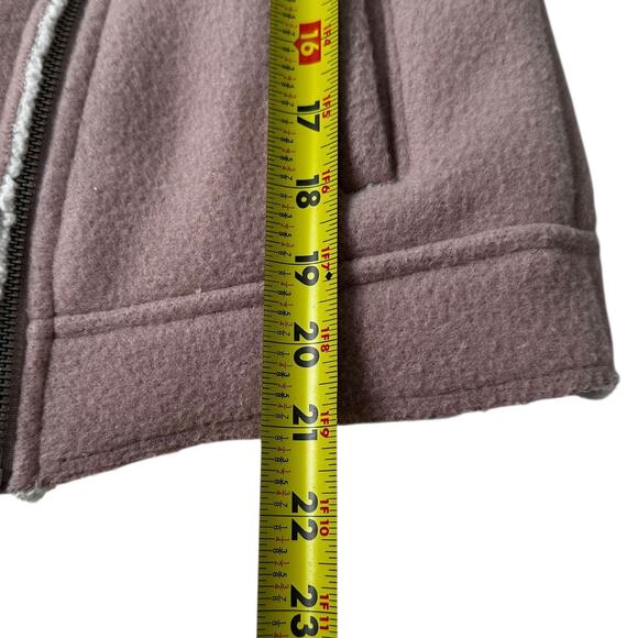 Old Navy Mauve/White Sherpa Cozy Jacket Women's Size Small | 53-11 - Picture 5 of 6